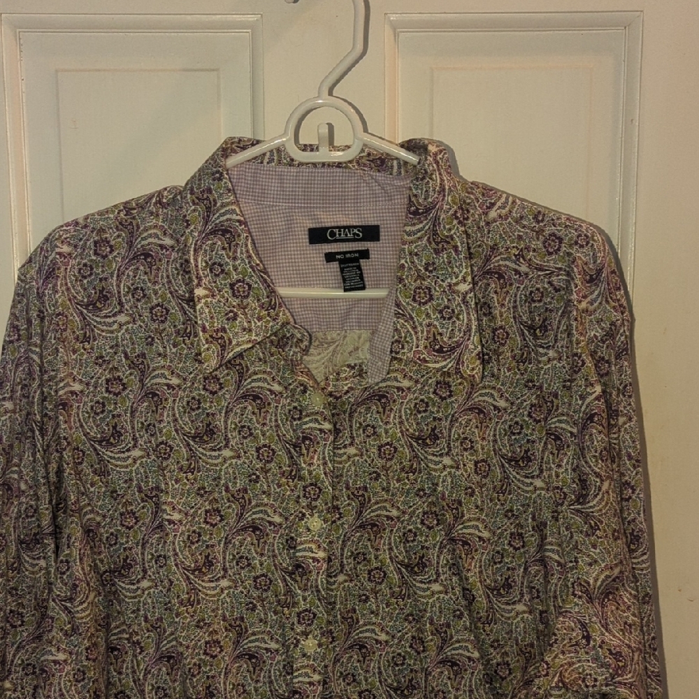 Chaps Paisley Button-Up Shirt
